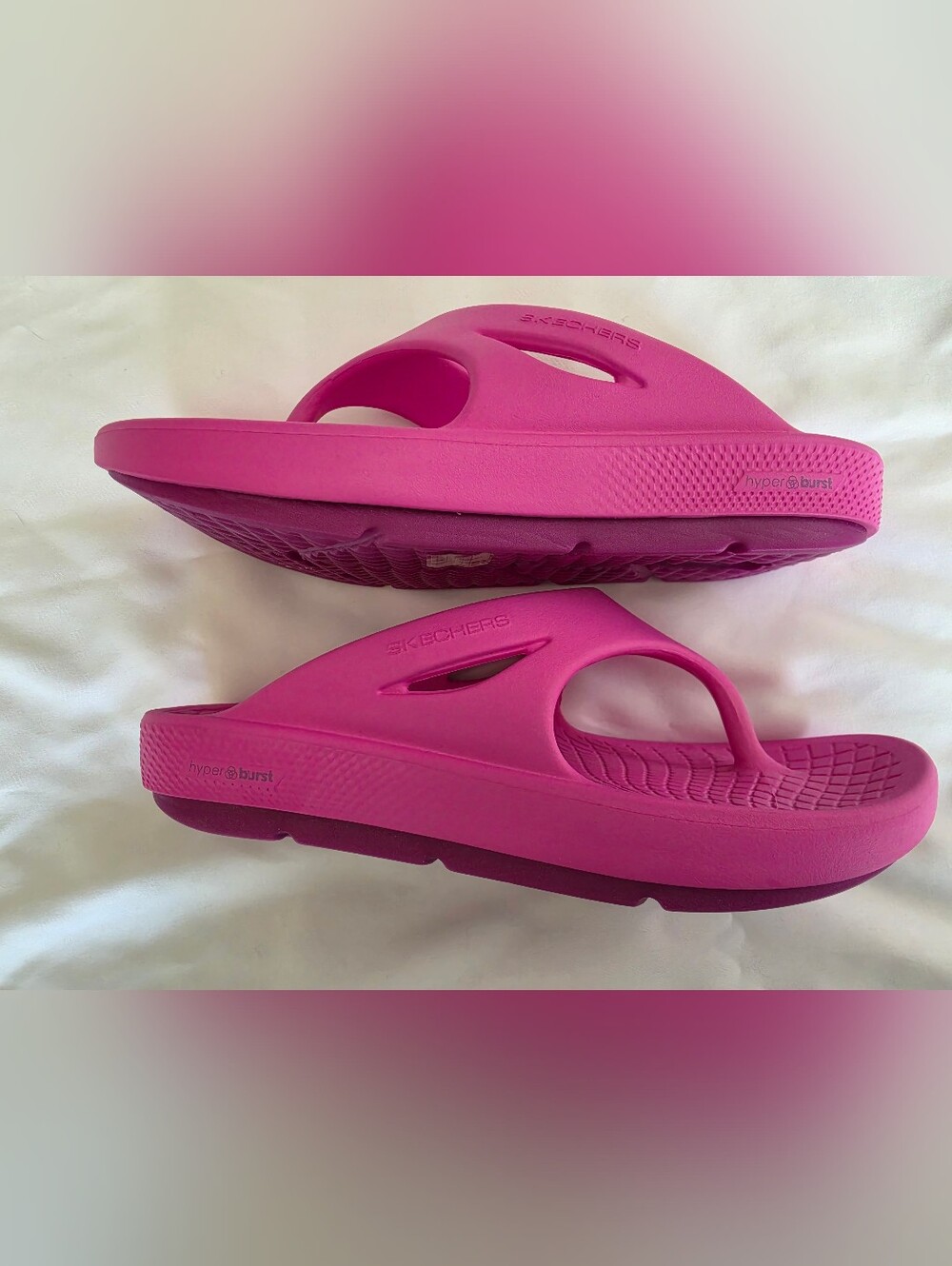 Skechers GO Recover Women's Pink Flip Flop Size 9 NWT